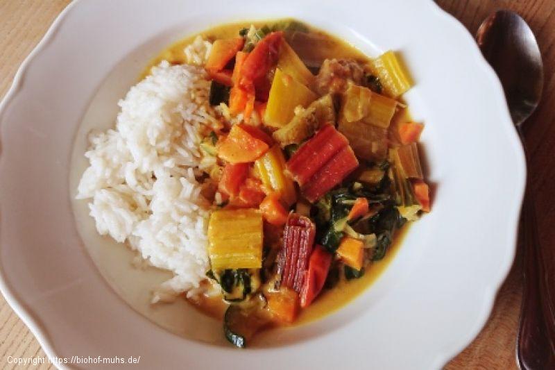 Kleinfleisch-Gemüse-Curry